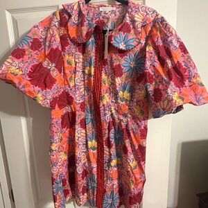 Olivaceous Multicolor Floral Dress